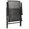 vidaXL Garden Chair Set Anthracite Powder-coated steel Large Foldable