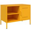 vidaXL TV Cabinet Set of 2 Mustard Yellow Steel Standard TV Cabinet