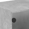 vidaXL TV Cabinet Concrete Gray Engineered Wood Compact TV Cabinet