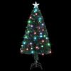 vidaXL Artificial Christmas Tree Green Fiberglass, Steel 47.2 in