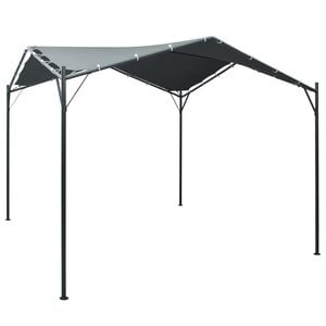 vidaXL Gazebo Gray Steel 10x10 ft UV-resistant materials Gazebo