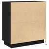 vidaXL Bedside Cabinet with Black 71 x 34.5 x 75 cm Engineered wood