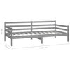 vidaXL Day Bed Grey Solid pine wood Twin