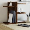 vidaXL Desk Organiser Smoked Oak 16.5x8.5x16.5" Engineered wood