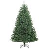 vidaXL Artificial Hinged Christmas Tree with Stand Green 94.5"