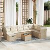 vidaXL Garden Sofa Set Beige
