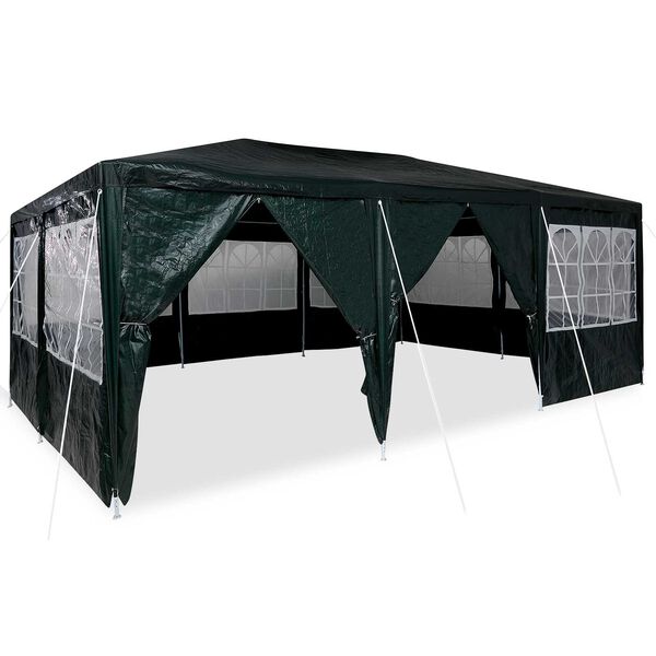 vidaXL Party Tent Green 236.22 x 157.48 x 104.72 in Polyethylene