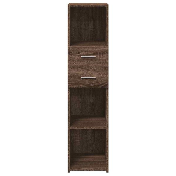 vidaXL Highboard Brown oak Engineered wood Medium Highboard