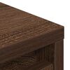 vidaXL Shoe Cabinet Brown Oak Engineered Wood Medium Shoe Cabinet