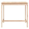vidaXL Garden Table Natural pine Solid pine wood Small Durable