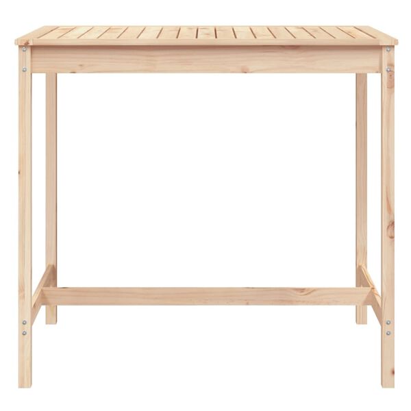 vidaXL Garden Table Natural pine Solid pine wood Small Durable