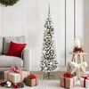 vidaXL Artificial Christmas Tree with 150 LEDs White 59.06 in