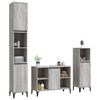 vidaXL Bathroom Furniture Set Grey Sonoma Engineered Wood Large