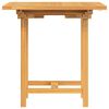 vidaXL Garden Table Natural Teak Solid Teak Wood Medium Extendable