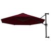 vidaXL Garden Parasol Burgundy Polyester, Metal 118.1 in diameter