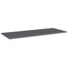 vidaXL Shelf Set of 4 High gloss grey Engineered wood
