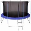 vidaXL Safety Net Black Polyethylene Fits 12 ft trampolines with 8 poles