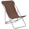 vidaXL Beach Chair Set of 2 Brown