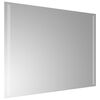 vidaXL LED Bathroom Mirror Transparent Glass 24 x 31.5 in