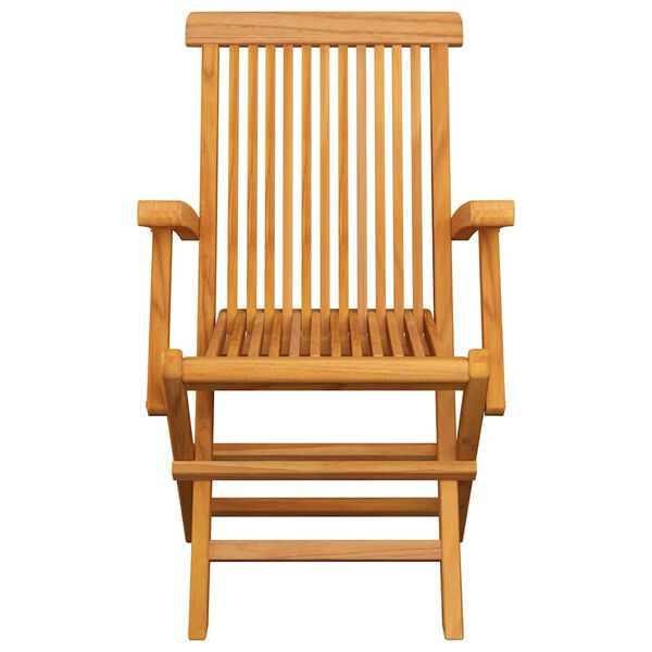 vidaXL Garden Chair Set of 2 Teak Wood Fine sanded teak hardwood