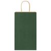 vidaXL Paper Bags 50 pcs with Handles Green 21x11x36 cm