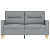 vidaXL 2-seater Sofa Light Grey Fabric (100% polyester), metal, textilene