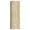 vidaXL TV Cabinet Set Set of 4 Sonoma Oak Engineered Wood Medium