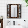 vidaXL Bathroom Mirror Cabinet Smoked oak