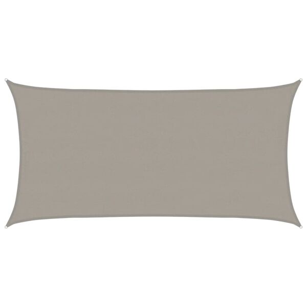 vidaXL Sunshade Sail 1.75 oz/ft&sup2; Rectangular Light Grey 13.1x23.0' HDPE