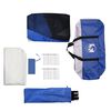 vidaXL Pool Tent with Removable Fly & Mesh Walls Azure Blue 240.9x240.9"