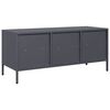 vidaXL TV Cabinet Anthracite Cold-rolled Steel Medium Adjustable Feet