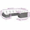 vidaXL Garden Sofa Set Light Grey, Dark Grey