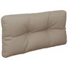 vidaXL Pallet Cushion Taupe Polyester Medium Outdoor Cushion