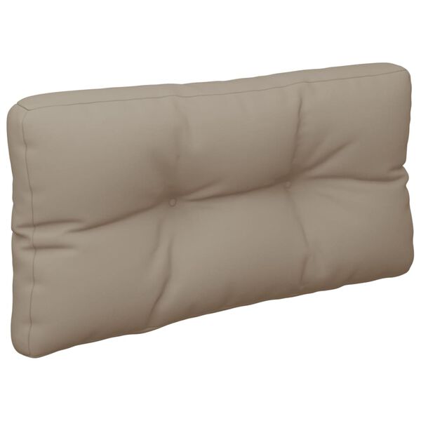 vidaXL Pallet Cushion Taupe Polyester Medium Outdoor Cushion