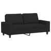 vidaXL Sofa Set Black Fabric (100% polyester), metal, textilene, plywood