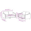 vidaXL Sofa Set Dark Gray 100% polyester, metal, plywood, textilene