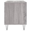 vidaXL Record Cabinet Grey Sonoma Engineered wood, Iron