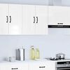 vidaXL Kitchen Wall Cabinet High gloss white Engineered wood