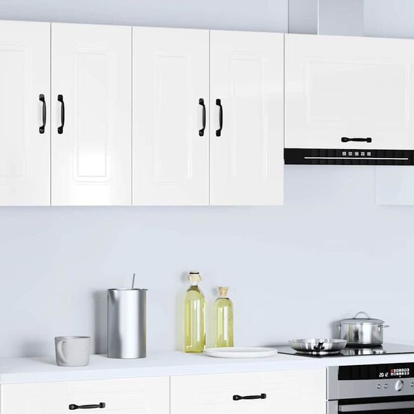 vidaXL Kitchen Wall Cabinet High gloss white Engineered wood