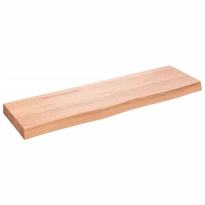 vidaXL Wall Shelf Light brown Solid oak wood 39.4x11.8 in Durable