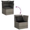 vidaXL Garden Sofa Set Grey and Dark Grey