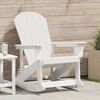 vidaXL Adirondack Rocking Chair White 73.5 x 92 x 90cm HDPE