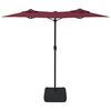 vidaXL Garden Parasol Bordeaux red, dark grey