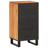 vidaXL Sideboard Brown and Black Solid Acacia wood, Steel Medium