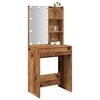 vidaXL Dressing Table Old wood Engineered wood, Mirror Standard