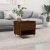 vidaXL Coffee Table Brown Oak Engineered Wood, Metal Compact