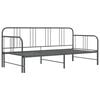 vidaXL Sofa Bed Frame Grey Powder-coated metal 35.4 x 79.0 in