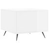 vidaXL Coffee Table High gloss white Engineered wood, Iron Medium