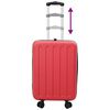 vidaXL Suitcase Folding with Lock Red 34 x 23 x 55.5 cm ABS Plastic