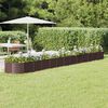 vidaXL Garden Raised Bed Brown Powder-coated steel Large Durable